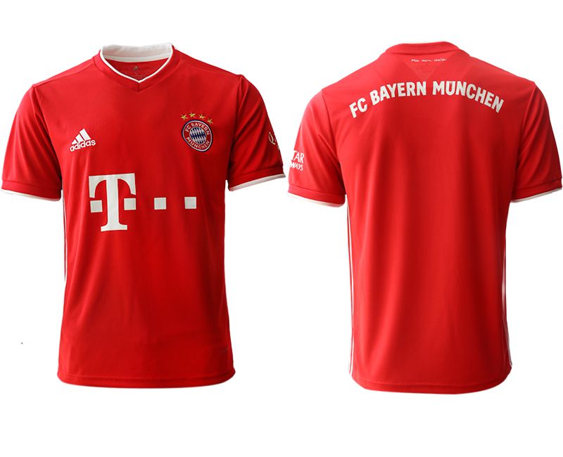 Men 2020-2021 club Bayern Munich Home aaa version red Soccer Jerseys